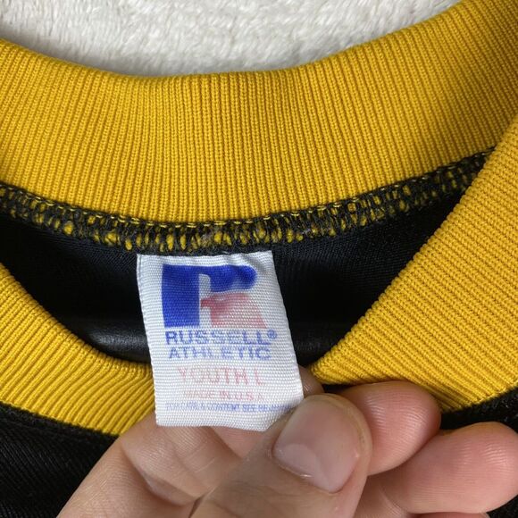VTG Youth Russell Athletic Pittsburgh Steelers Mesh 40 Jersey Size L Made In USA - Picture 8 of 11